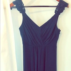 BHLDN navy wedding guest/bridesmaid dress - size 0